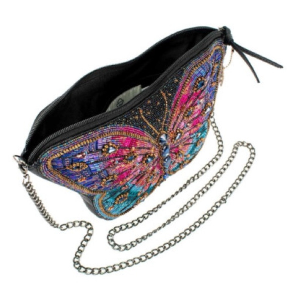 Mary Frances Butterfly Beaded Crossbody Bag – Crystal Statement Purse - Picture 5 of 8